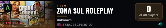ZONA SUL ROLEPLAY live status badge