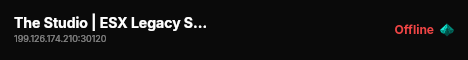The Studio | ESX Legacy Server live status badge