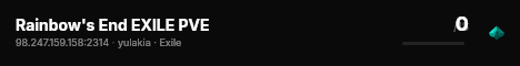 Rainbow's End EXILE PVE live status badge