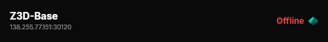 Z3D-Base live status badge