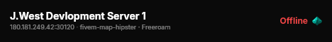 J.West Devlopment Server 1 live status badge