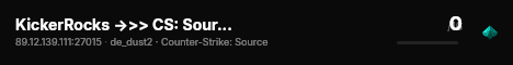 KickerRocks ->>> CS: Source Server live status badge