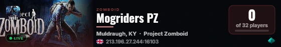 Mogriders PZ live status badge