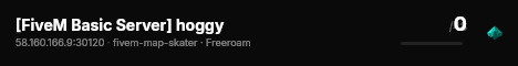 [FiveM Basic Server] hoggy live status badge