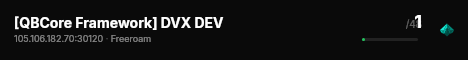 [QBCore Framework] DVX DEV live status badge