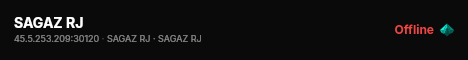 SAGAZ RJ live status badge