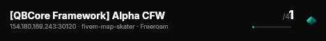 [QBCore Framework] Alpha CFW live status badge
