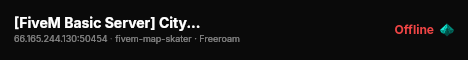 [FiveM Basic Server] City Life RP live status badge