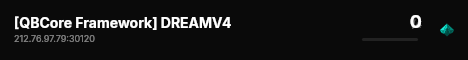 [QBCore Framework] DREAMV4 live status badge