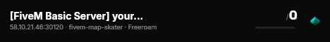 [FiveM Basic Server] your Town live status badge