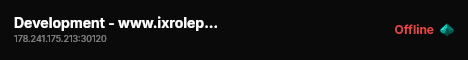 Development - www.ixroleplay.com live status badge
