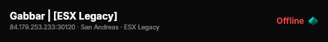 Gabbar | [ESX Legacy] live status badge