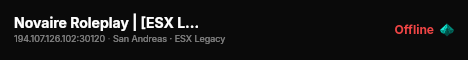 Novaire Roleplay | [ESX Legacy] live status badge