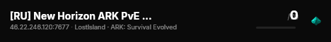 [RU] New Horizon ARK PvE X3 (steam/epic)(LostIsland) - (v361.7) live status badge