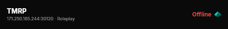 TMRP live status badge