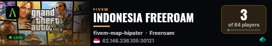 INDONESIA FREEROAM live status badge