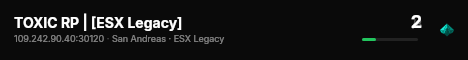 TOXIC RP | [ESX Legacy] live status badge