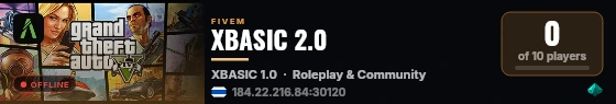 XBASIC 2.0 live status badge