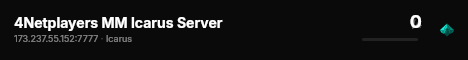 4Netplayers MM Icarus Server live status badge