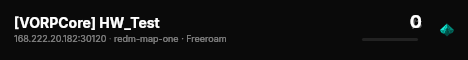 [VORPCore] HW_Test live status badge