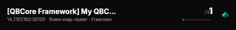 [QBCore Framework] My QBCore Server live status badge