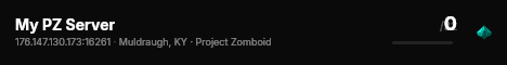 My PZ Server live status badge