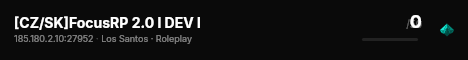 [CZ/SK]FocusRP 2.0 l DEV l live status badge