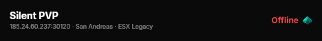 Silent PVP  live status badge