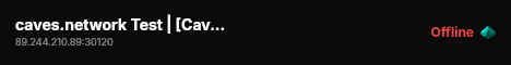 caves.network Test | [CavesNetwork RP] live status badge