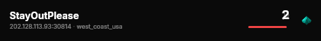 StayOutPlease live status badge
