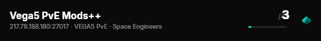 Vega5 PvE Mods++ live status badge
