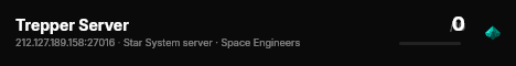 Trepper Server live status badge