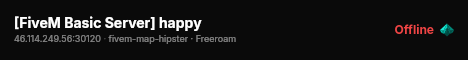 [FiveM Basic Server] happy live status badge