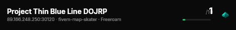 Project Thin Blue Line DOJRP live status badge