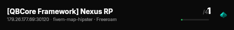 [QBCore Framework] Nexus RP live status badge