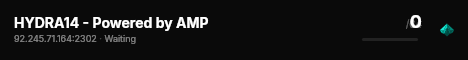 HYDRA14 - Powered by AMP live status badge