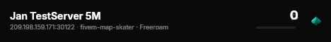 Jan TestServer 5M live status badge