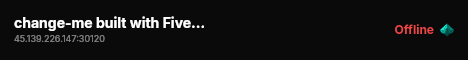 change-me built with FiveM Basic Server! live status badge