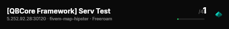 [QBCore Framework] Serv Test live status badge