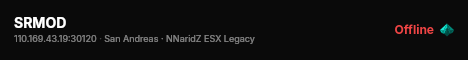SRMOD live status badge