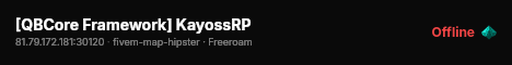 [QBCore Framework] KayossRP live status badge