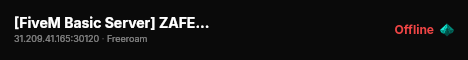 [FiveM Basic Server] ZAFES Dev live status badge