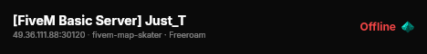 [FiveM Basic Server] Just_T live status badge