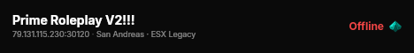 Prime Roleplay V2!!! live status badge