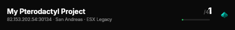 My Pterodactyl Project live status badge