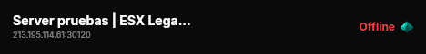 Server pruebas | ESX Legacy Server live status badge