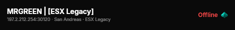 MRGREEN | [ESX Legacy] live status badge