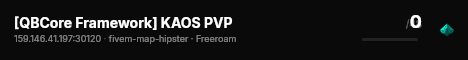 [Qbox Project] KAOS PVP live status badge