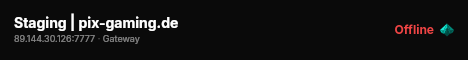 Staging | pix-gaming.de live status badge