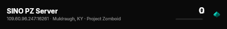 SINO PZ Server live status badge